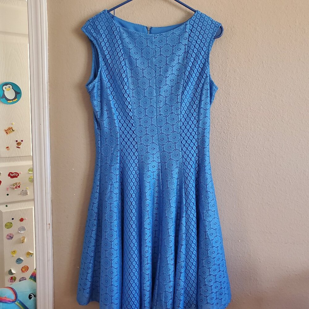 Elegant Blue lace dress